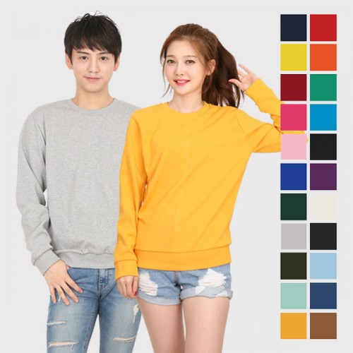 [품절]데일리 특양면 맨투맨(유아/아동/성인)/단체/인쇄/나염/전사/후로피/칼라/자수/로고